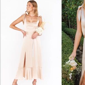 ‘Show Me Your Mumu’ Claire midi bridesmaid dress